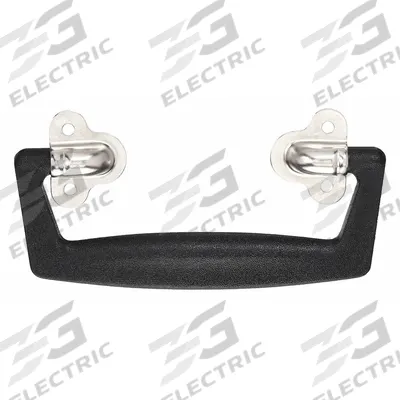 MONROE PMP Folding Pull Handle: Unthreaded Holes, Plastic, Black, #6 Screw Size - Folding Pull Handles
