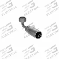 KURT Hydraulic Crimp Fitting: Carbon Steel, 90° Elbow, -4 For Hose Dash Size, Female x Male (MPN FJX90-04-05). Key specifications — Fitting Gender: Female x Male; Fitting Connection Type: JIC x Hose End; Thread Size: 1/2"-20; For Hose Dash Size: -4; Brand: KURT.