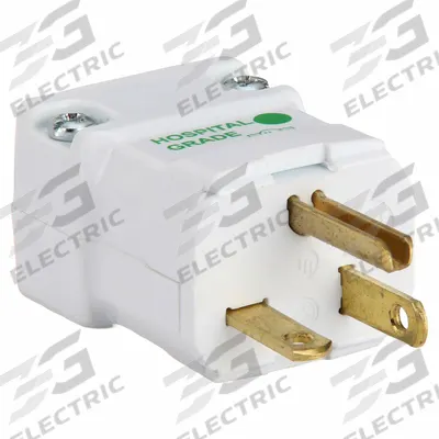 HUBBELL Straight Blade Plug: Hospital Grade, 5-20P, 125V AC, 20 A, 2 Pole, 3 Blade - Hinged Plugs