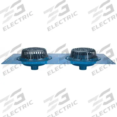 ZURN Drain: 15 in Overall Dia, 9 3/4 in Overall Ht, 4 in Nominal Pipe Size, Cast Iron - Primary Roof Drains with Deck Plate