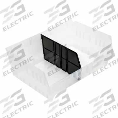 QUANTUM STORAGE SYSTEMS Long Bin Dividers: 10 in x 6 in, 15 in Overall Wd - Plastic Shelf Bin Dividers