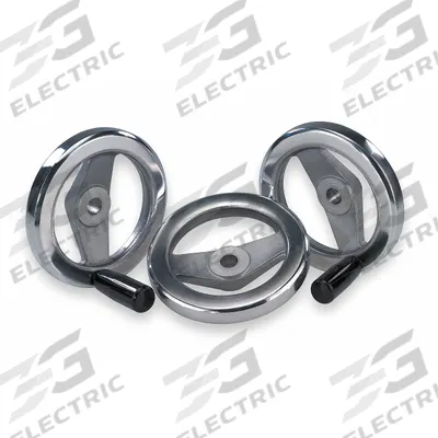 KIPP Hand Wheel: Spoked, Aluminum, 7/8 in Bore, 250 mm Dia - Spoked Hand Wheels
