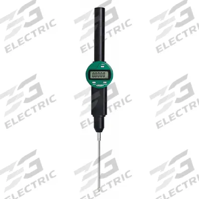 INSIZE Long-Stroke Digital Indicator: 0 in to 4 in /0 mm to 100 mm, Inch/Metric - Digital Indicators with Non-Removable Flat Back