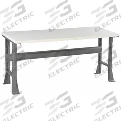 TENNSCO Workbench: Fixed Ht, Laminate, 72 in x 36 in, 4,000 lb Overall Load Capacity, Gray (MPN WB-1-3672P). Key specifications — Brand: TENNSCO.