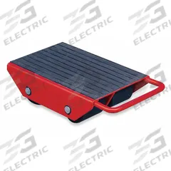 DAYTON Machine Roller: 6,600 lb, 4 3/4 in Deck Ht, 8 1/4 in L x 11 7/8 in W, (4) Rollers, Fixed, Red (MPN 2MPR7). Key specifications — Top Plate Surface: Rubber Padded; Brand: DAYTON; Color: Red.