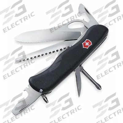 VICTORINOX SWISS ARMY Folding Knife: 6 Tools, 4 1/4 in Closed Lg, 7 3/4 in Open Lg - Multi-Tool Folding Knives