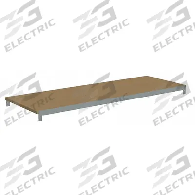 TENNSCO Shelf: 36 in x 12 in, 850 lb Load Capacity, Particleboard, Gray - Particleboard Decking Shelf Kits for Boltless Shelving