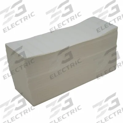 APPROVED VENDOR Barcode Printer Labels: 4 in Label Wd, 1 in Label Ht, White - Fanfold Direct Thermal Labels