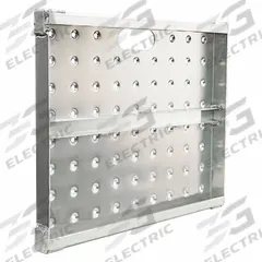 NEW AGE INDUSTRIAL Work Platform: 2 in Platform Ht - Max, 24 in Platform Wd, 20 in Platform Dp, 2 in (MPN 53599). Key specifications — Brand: NEW AGE INDUSTRIAL; Color: Silver.