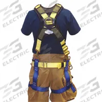 GEMTOR Rescue Harness: III, Nylon, 36 in Waist Size (Min), 50 in Waist Size (Max) (MPN 543XCH3-2T). Key specifications — Brand: GEMTOR; Standards: NFPA 1983-2012 57AF; Hardware Material: Aluminum; Webbing Materials: Nylon; Back D-Ring: Sliding; Class: III; Color: Blue; Front D-Ring: Yes.
