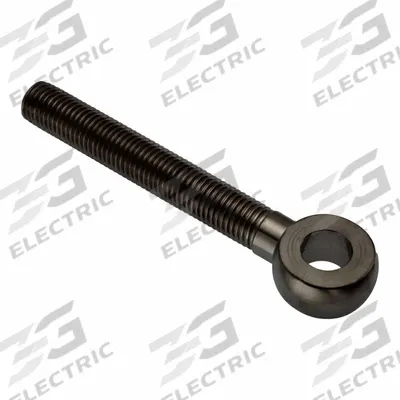 AMPG Fixed Rod End: Steel, Black Oxide, 110 mm Hole Center-to-End Lg, Left Hand - Steel Male Threaded Fixed Rod Ends