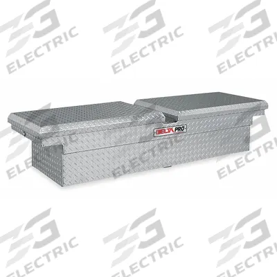 CRESCENT JOBOX Crossover Truck Box: Crossover Truck Box, Double Lid Lid, 71 in Overall Wd - Double-Lid Crossover Boxes