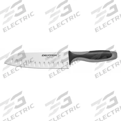 DEXTER RUSSELL Chefs Knife: Straight, 15 in Overall Lg, Steel Blade - Santoku Knives