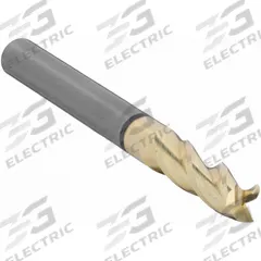 CLEVELAND Square End Mill: Carbide, ZrN Coated, 3 Flute, 3/16" Mill Dia, 9/16" LOC, 2" OAL (MPN C72343)