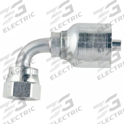 Parker Hydraulic Crimp Fitting: Steel x Steel, 90° Elbow, -12 For Hose Dash Size - Parker Crimp Hydraulic Hose Fittings with ORS Connection