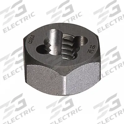 CLEVELAND Hex Threading Die: M7x1 Metric, 11/16 in Hex Wd, Carbon Steel (MPN C29194) - Solid Hex Rethreading Dies
