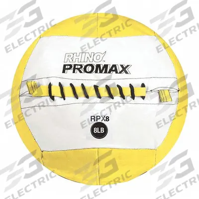 CHAMPION SPORTS Medicine Ball: 14 in Overall Dia, Yellow - Slam Balls