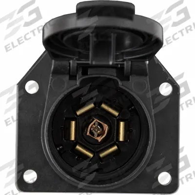 BUYERS PRODUCTS Trailer Connector: 7-Way, Steel, Spring (MPN TC1007) - Fleet and Vehicle Maintenance