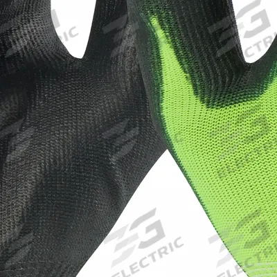 MILWAUKEE Work Gloves: XL ( 10 ), Smooth, Polyurethane, Palm, Dipped, ANSI Abrasion Level 3 - Knit Gloves with Polyurethane Coating