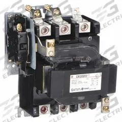 GE NEMA Magnetic Contactor: Non-Reversing, 3 Poles, NEMA Size 4, 135 A, 240V AC (MPN CR305F003). Key specifications — Brand: GE.