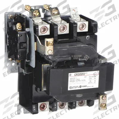GE Magnetic Contactor: Non-Reversing, 3 Poles, NEMA Size 4, 135 A - Non-Reversing NEMA Contactors