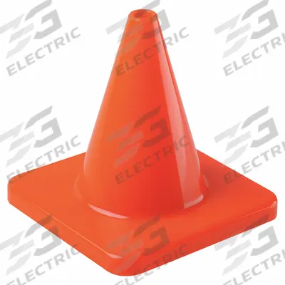 APPROVED VENDOR Traffic Cone: 6 in Cone Ht, Orange, Non-Reflective, PVC, Blank - Traffic Cones for Non-Roadway Use