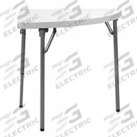 APPROVED VENDOR Folding Table: Quarter Round Table Shape, White Tabletop, 30 in Dp, 30 in Wd, 29 in (MPN 12F633). Key specifications — attr1035217: Gray; attr1035250: White; attr1035202: APPROVED VENDOR.