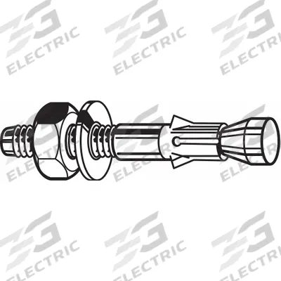 APPROVED VENDOR Wedge Anchor: 12 in Overall Lg, 3/4 in Dia, 3/4"-10 Thread Size, Plain - 18-8 Stainless Steel Wedge Anchors