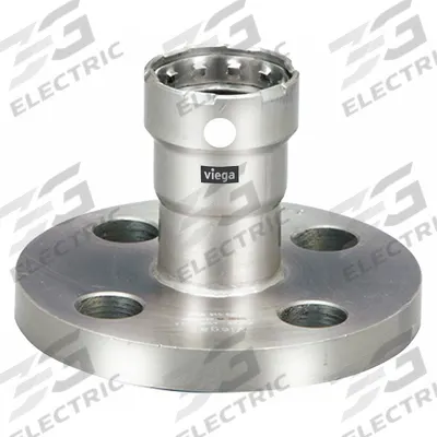 VIEGA MEGAPRESS Crimp Adapter Fitting: 3/4 in Pipe Size, Press-fit, FKM - Potable Water Stainless Steel Press Flanges