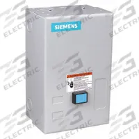 SIEMENS NEMA Magnetic Motor Starter: Non-Reversing, 3 Poles, NEMA Size 0, 18 A, 120V AC Coil (MPN 14CUD32BF). Key specifications — attr211388: SIEMENS; attr951451: 1NO; attr951453: 110/120V AC; attr951489: Three; attr951498: Screw Terminals; attr984425: 1NO; attr984429: Pilot Light; attr997361: None (Not Applicable to Electronic Overloads).