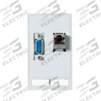 MURRELEKTRONIK Data Insert: RJ45 Cat5E/SUB-D9, 51 mm x 88 mm (MPN 4000-68000-1410000). Key specifications — Brand: MURRELEKTRONIK; Data Port Configuration: (1) RJ45 CAT5e; Insert Design: Data Insert.