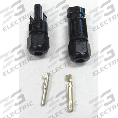 SOLARTECH POWER Connector: MC4, 20 A Max Current, Female/Male, Copper - Connectors for Solar Panels