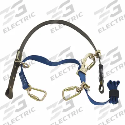 3M DBI-SALA Pole Climbing Strap System: 8 ft Lanyard Lg, Nylon, 5 1/2 in Min Pole Dia - Pole-Climbing Strap Systems