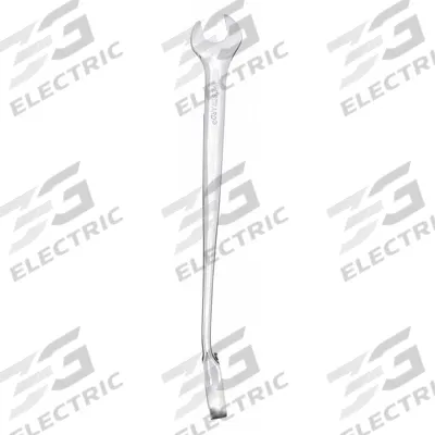 WESTWARD Combination Wrench: Alloy Steel, Chrome, 12 mm Head Size, 8 1/8 in Overall Lg - Metric 12-Point Ratcheting Combination Wrenches