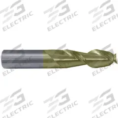 CLEVELAND Square End Mill: Carbide, ZrN Coated, 2 Flute, 1/8" Mill Dia, 3/8" LOC, 1-1/2" OAL (MPN C84001)