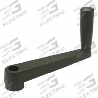 JW WINCO Crank Handle: Zinc w/ Revolving Plastic Grip, 10 mm Bore Dia, 64 mm Handle Lg (MPN 10MX26). Key specifications — Brand: JW WINCO.