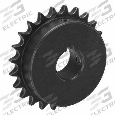 TRITAN Sprocket: 40, For 1/2 in Chain Pitch, 1 1/8 in Bore Dia, 24 Teeth, 3.831 in Pitch Dia - Size 40 Fixed-Bore Roller Chain Sprockets