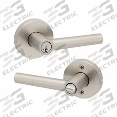 KWIKSET Door Lever Lockset: Office Lever Locksets, Nickel, ADA Compliant (MPN 740MIL-RDT-15-SMT-6AL-RCS). Key specifications — attr1024149: Not Ligature-Resistant; attr1011488: KWIKSET; attr1011524: No Message; attr1011506: Rose; attr1011485: Yes; attr1059461: Satin Nickel-Plated : Zinc.