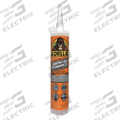 GORILLA Construction Adhesive: Heavy Duty, 9 fl oz, Cartridge - General Purpose Construction Adhesives