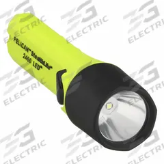 PELICAN Rechargeable Safety-Rated Flashlight: Rechargeable, 183 lm, 5 hr Run Time at Max Brightness (MPN 2460C). Key specifications — Brand: PELICAN; Battery Requirements - Broad: Includes 4 AA.