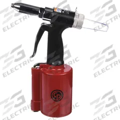 CHICAGO PNEUMATIC Air Riveter: 1 in Stroke Lg, 2,200 lbf Pulling Force, 1/4 in NPT (MPN CP9882). Key specifications — attr1320930: NPT; attr1320934: Yes; attr1320955: CHICAGO PNEUMATIC.
