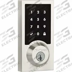 KWIKSET Single Cylinder Deadbolt: 2 in Door Thick - Max, Nickel (MPN 916CNT-15-SMT-RCALFD)