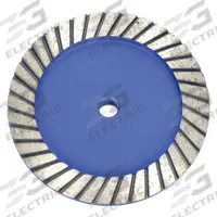 DIAMOND VANTAGE Segment Cup Grinding Wheel: Turbo, 4" Dia, 5/8"-11 Arbor, 24 Segment, Blue Cup (MPN S-04HDZGX3-C). Key specifications — Series: Blue Cup; Brand: DIAMOND VANTAGE.