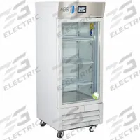AMERICAN BIOTECH SUPPLY Lab Refrigerator: 12 cu ft, Upright, 1°C to 10°C, 29 3/4 in Overall Dp (MPN ABT-HC-LP-12-TS). Key specifications — Door Opening Style: Right; Color: White; Alarm Type: Temperature; Manufacturer Part Number: ABT-HC-LP-12-TS; Brand: AMERICAN BIOTECH SUPPLY; Product Type: Lab Refrigerator; Door Type: Swing Glass; Refrigerant Type: R-290.
