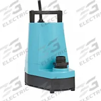LITTLE GIANT Plug-In Utility Pump: 1/6 hp, 1/16 in Max. Dia. Solids, Continuous Duty, 230V AC, Nylon (MPN 505714). Key specifications — Shaft Seal Material: Fluoroelastomer; Impeller Material: Nylon; Includes: 3/4 in GHT; Rated Voltage: 230V AC; Volute Material: Nylon; Brand: LITTLE GIANT.