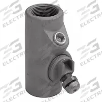 Sealing Fitting - Vertical: Iron, 1 in Trade Size, Female, 5 1/16 in Overall Lg (MPN EYDEF100). Key specifications — Brand: APPLETON ELECTRIC; Connection Type: Threaded; Thread Gender: Female; Ends - Hazardous Fittings: 1 in FNPT x 1 in MNPT; Material: Iron; Hazardous Location Rating: Class II, Division 1 and 2, Groups E, F, G; Thread Type: NPT; Standards: UL 886.