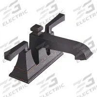 AMERICAN STANDARD Low Arc Bathroom Faucet: Town Square S, Brass, Legacy Bronze Finish, Centerset (MPN 7455207.278). Key specifications — Includes: Drain; Brand: AMERICAN STANDARD; Series: Town Square S.