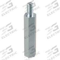 Standoff: Male x Female, M4x0.70 Thread Sz, 38 mm Lg, Hex, Steel, Zinc-Plated, 7 mm Hex Wd, 100 PK (MPN M11398.040.0030). Key specifications — Brand: APPROVED VENDOR.