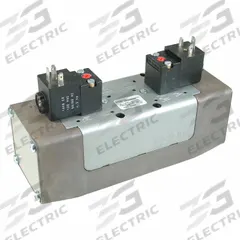 AVENTICS Solenoid Air Control Valve: Series CERAM, Double Solenoid, Five-Way / Three-Position (MPN R432006284). Key specifications — attr1076671: Internal Pilot; attr1076694: Detent; attr1076684: Non-Locking; attr1076708: 24V DC; attr1076649: Exhaust.