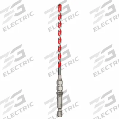 MILWAUKEE Carbide Drill Bit: 3/16 in Drill Bit Size, 4 in Max Drilling Dp - Hex-Shank Impact-Rated Concrete & Masonry Drill Bits